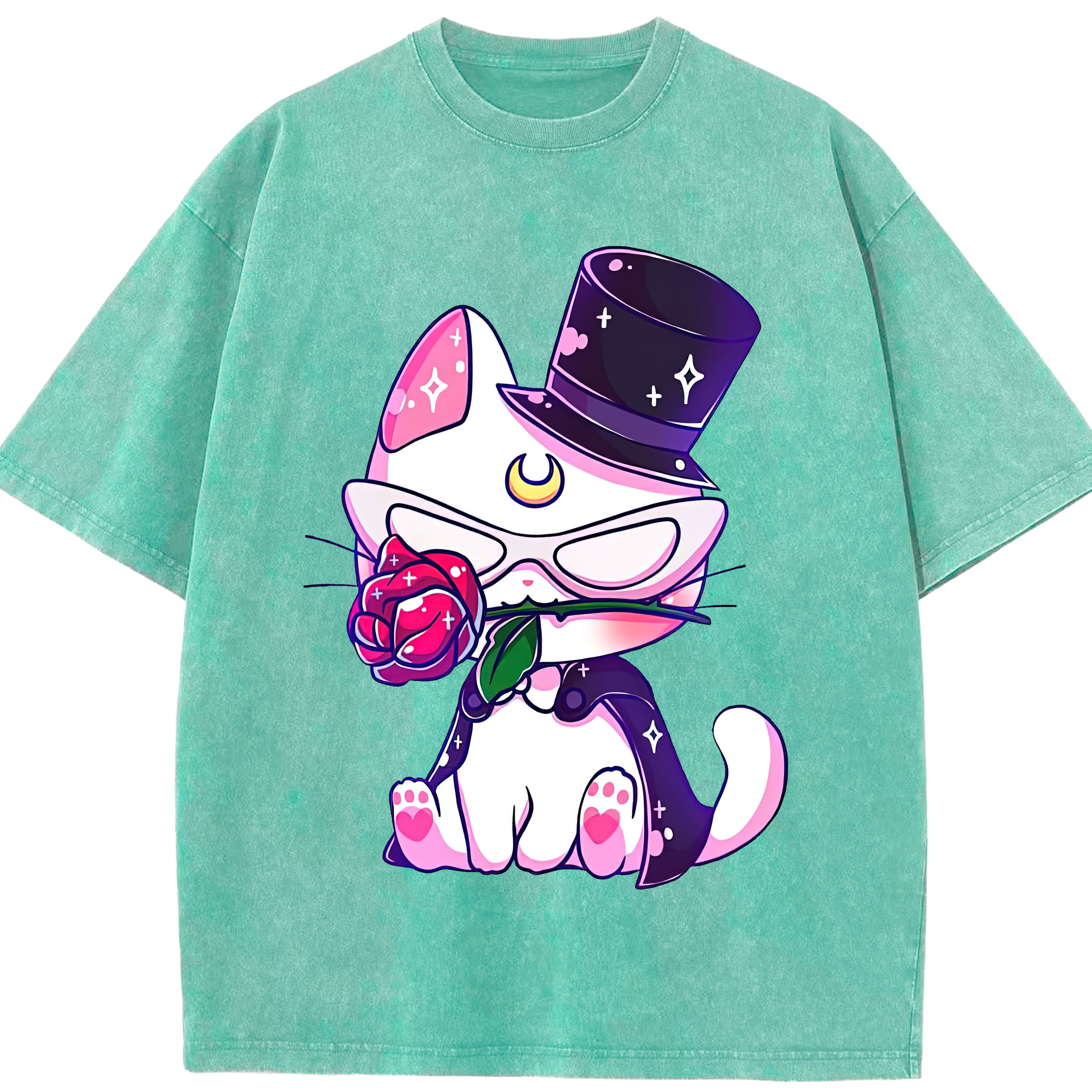 （画像用） 美少女戦士セーラームーン Sailor Moon 綿100% ヴィンテージ風 半袖Tシャツ（フロントプリント）